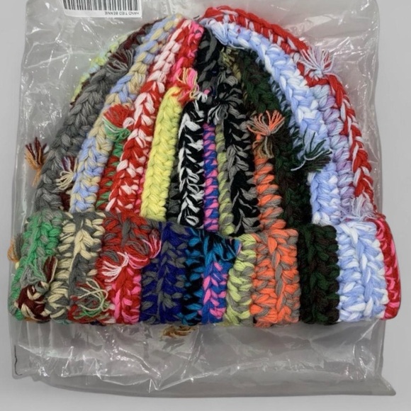 Supreme Colorful Hand Tied Knit Hat - Picture 2 of 3